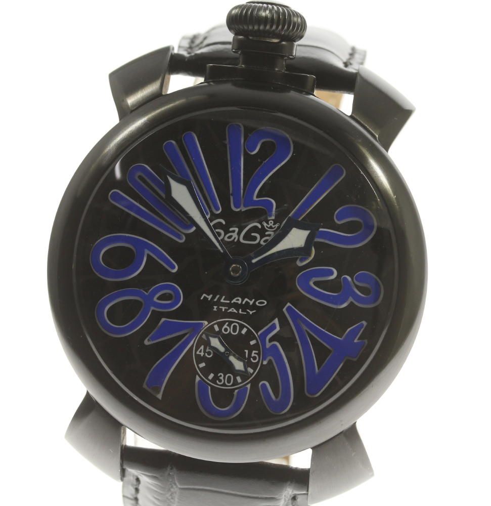 ガガミラノ GaGa MILANO 5012.MOSAICO2S マヌアーレ48 モザイク スモールセコンド 手巻き メンズ保証書付き_557807
