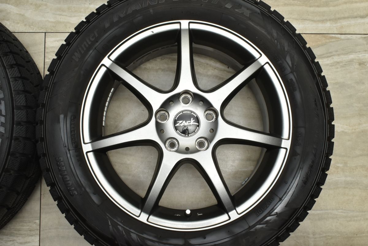 【程度良好品】ザック 17in 7J +48 PCD114.3 トーヨー トランパスTX 215/60R17 カローラクロス オデッセイ エルグランド エクストレイル