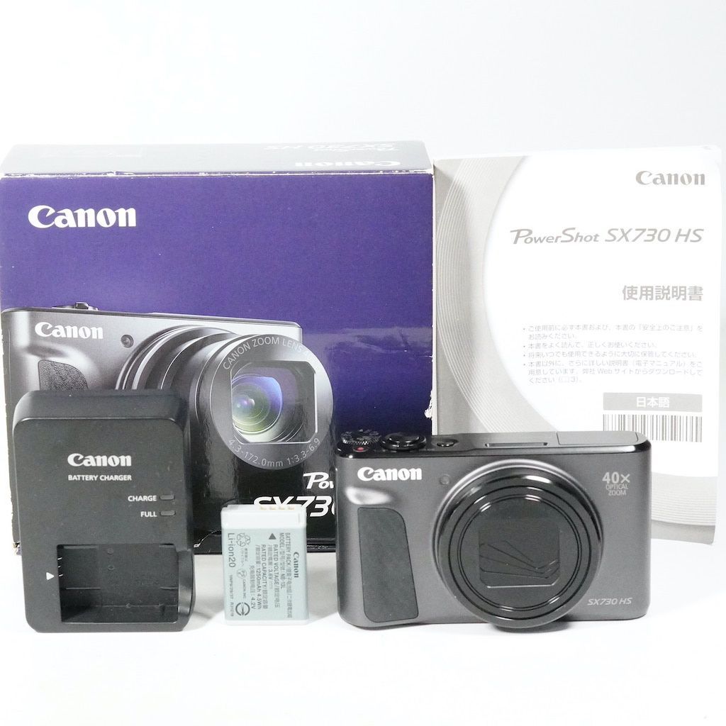 Canon キャノン PowerShot SX730 HS ブラック 元箱 1週間保証 |1664