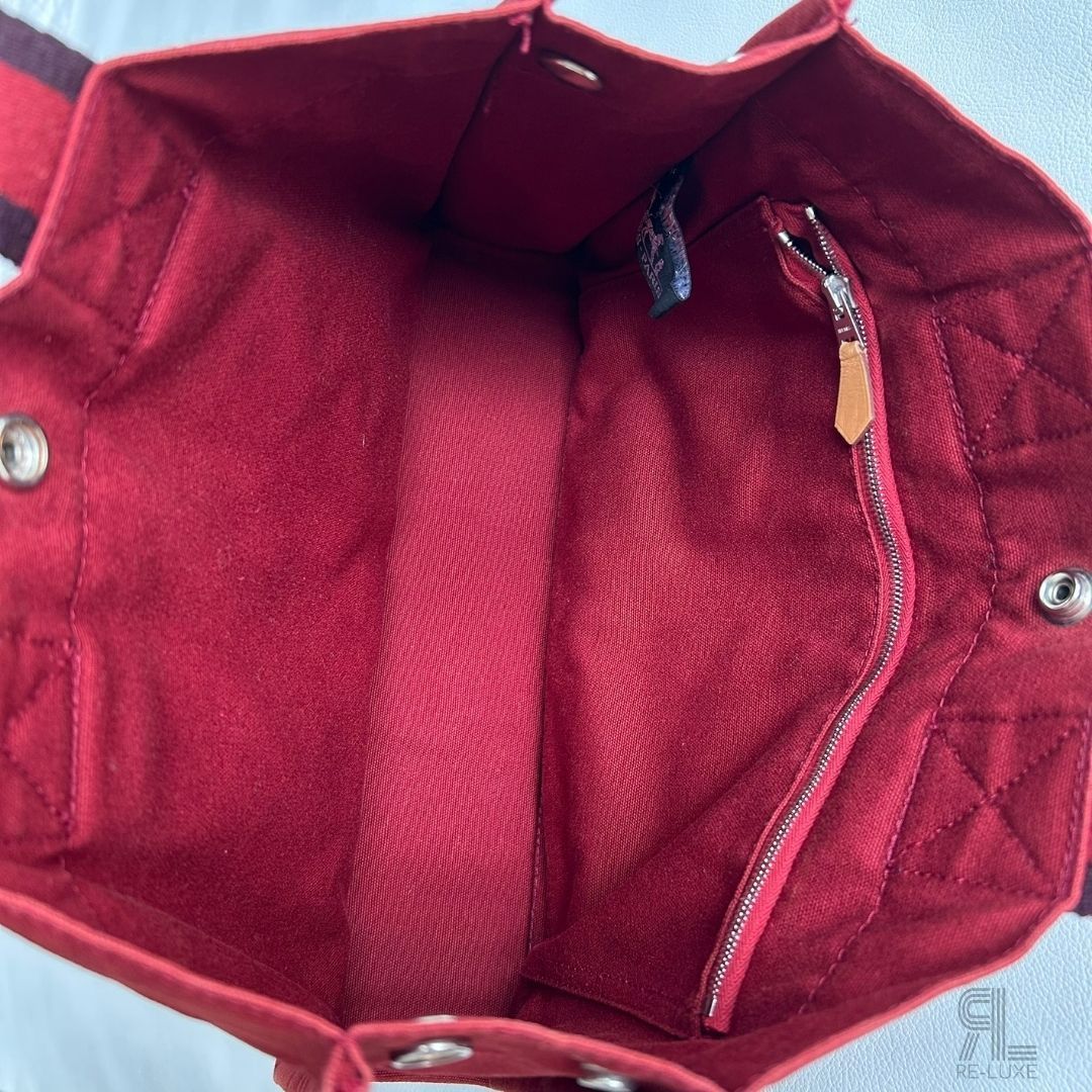 HERMESフールトゥPM RED×BLACKトートバッグ✴︎クリーニング済 - メルカリ