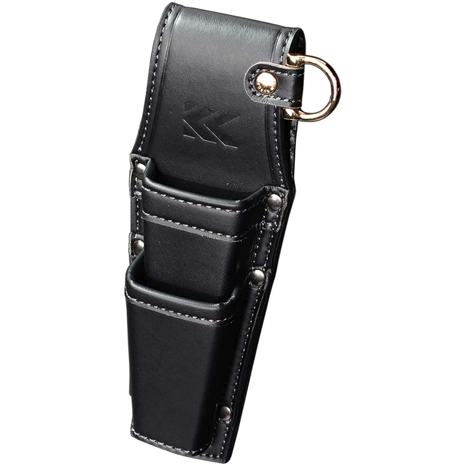 フジ矢 ホルダー2段 黒金 LIGHT PU LEATHER SERIES AH-62BG