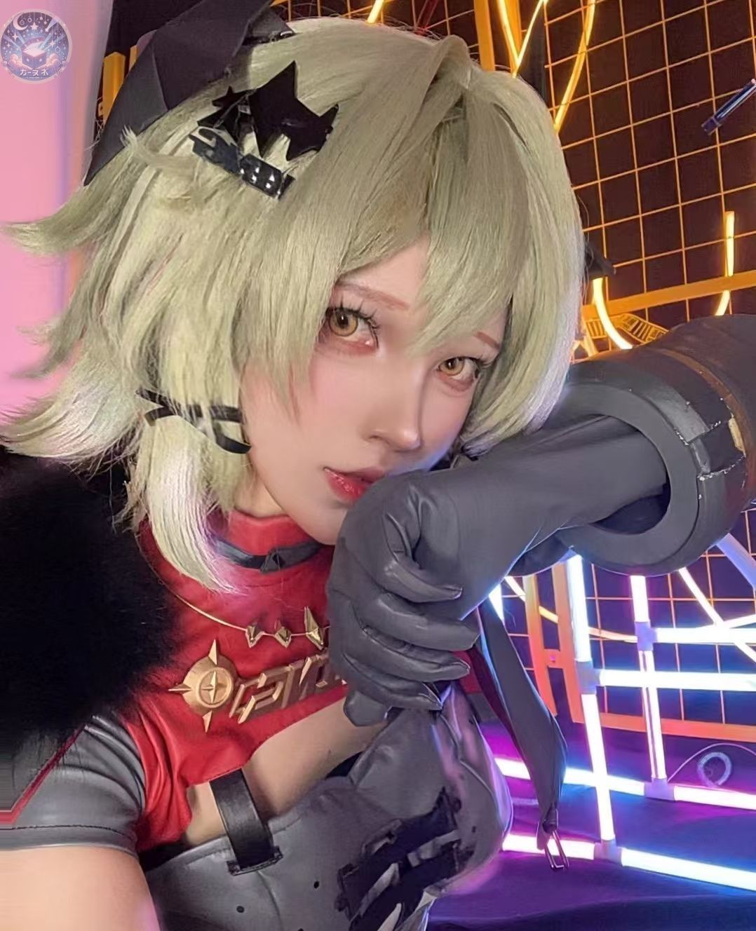 セット済みウィッグ　ゼンレスゾーンゼロ　キングシーザー　ゼンゼロ　コスプレ ゼンレスゾーンゼロ キングシーザー コスプレ セット済み