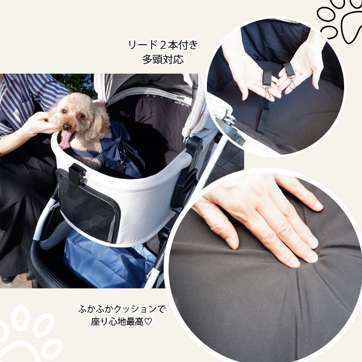 ペットカート　ガーリー Amazon.co.jp: TopGTzolun犬用 ペットカート 中型犬 バギー 多頭