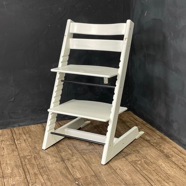 ストッケ トリップトラップ ベビーチェア 【中古】STOKKE TRIPTRAP 子供椅子 家具 ホワイト /511353
