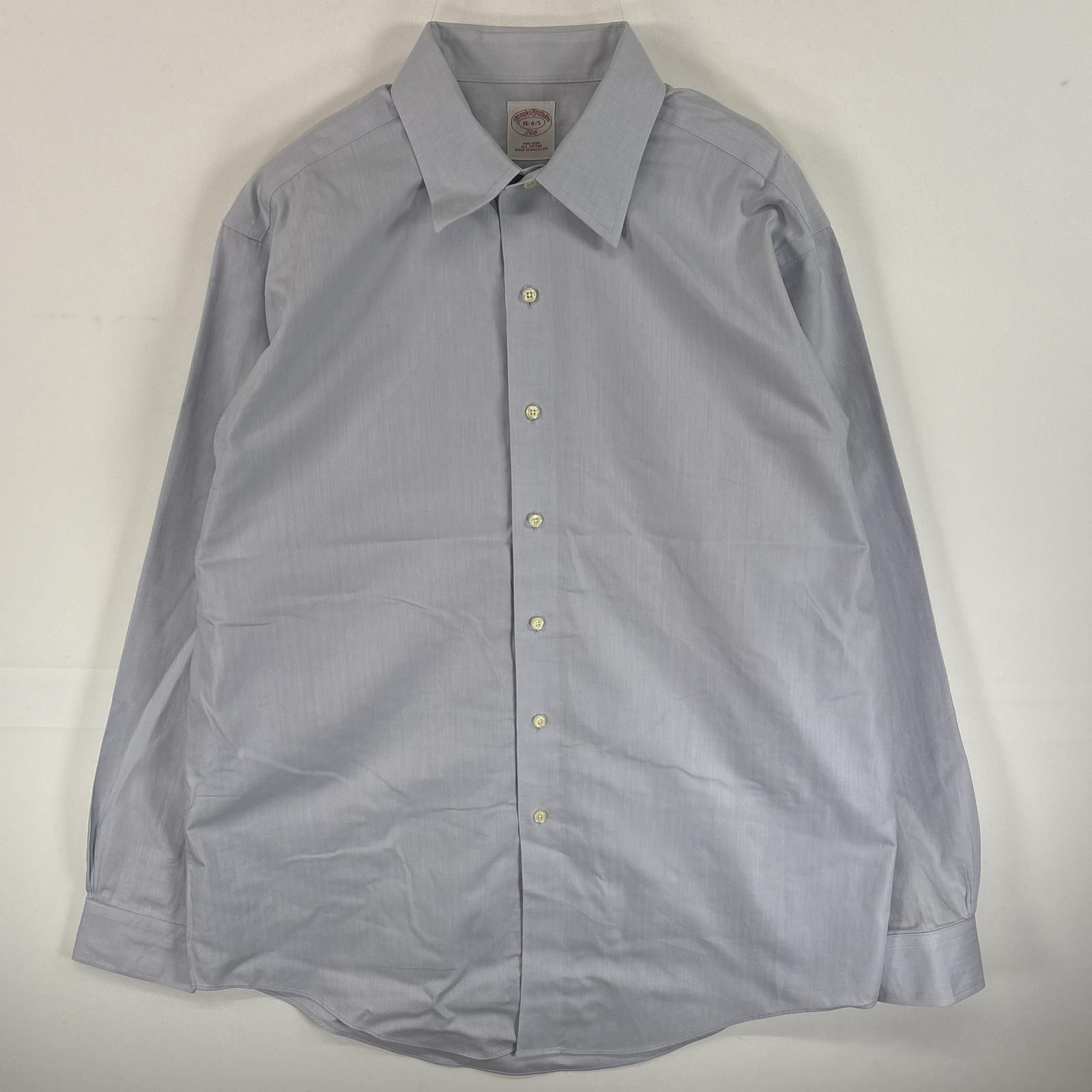古着 ブルックスブラザーズ Brooks Brothers 長袖シャツ 346 NON-IRON ボタンシャツ 16 L  水色系 無地 メンズ