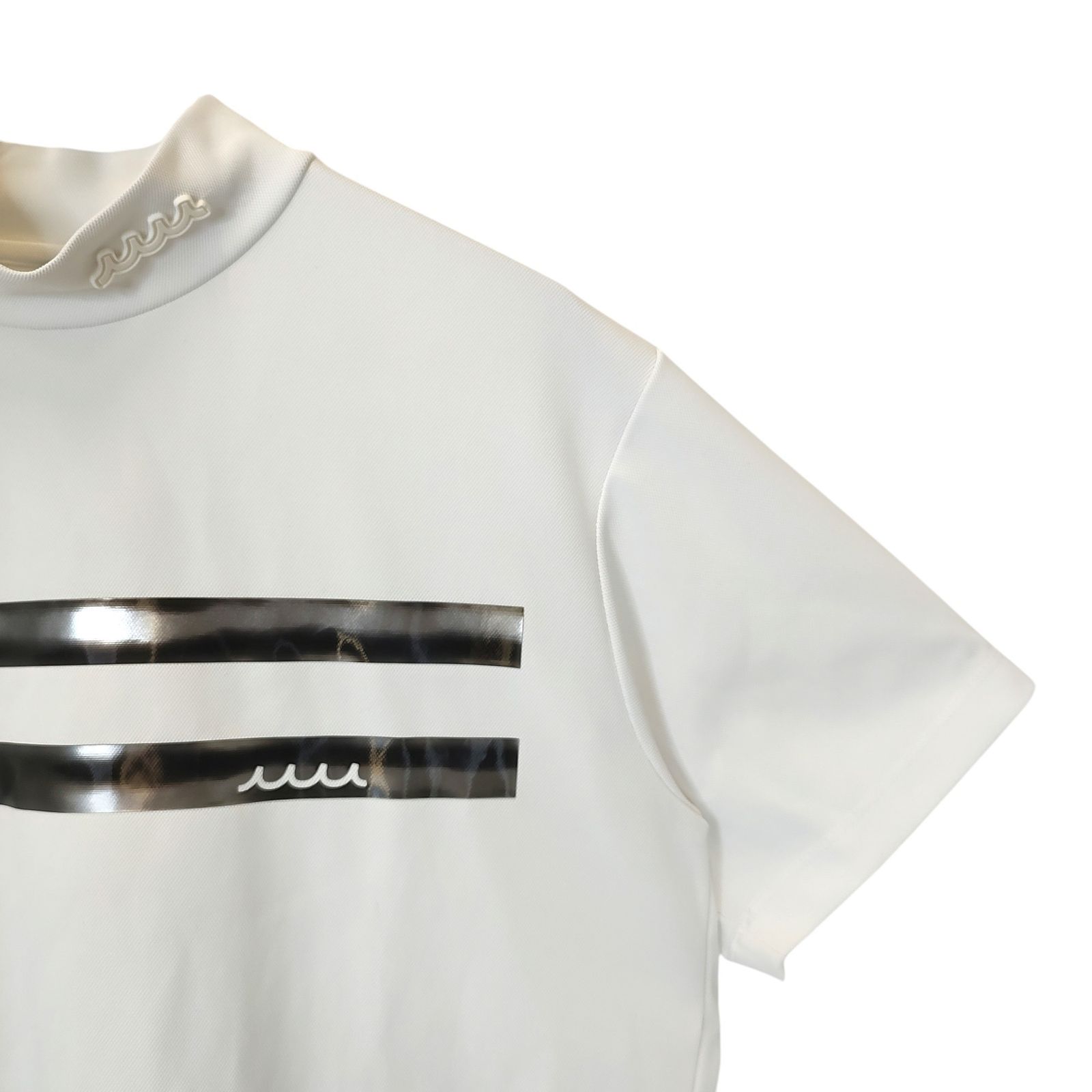 ムータマリンゴルフ　モックネック　半袖 muta MARINE GOLF ムータ マリン ゴルフ 半袖モックネック T