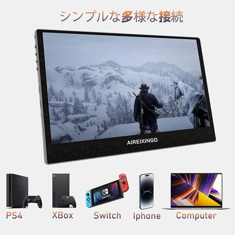 モバイルモニター スピーカー内蔵 インチ不明 在庫限り】Aireixingd モバイルモニター 11.6インチ 1366x768 HD