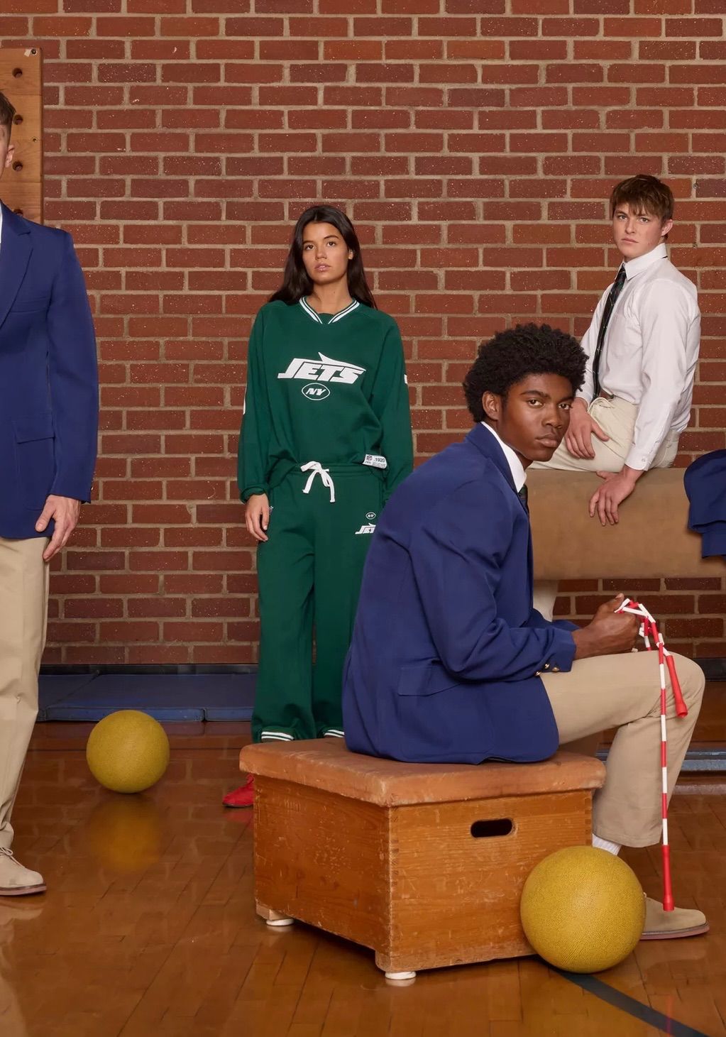 極美品NFL JETS×ZARA(ザラ)コラボスウェット上下セットアップ