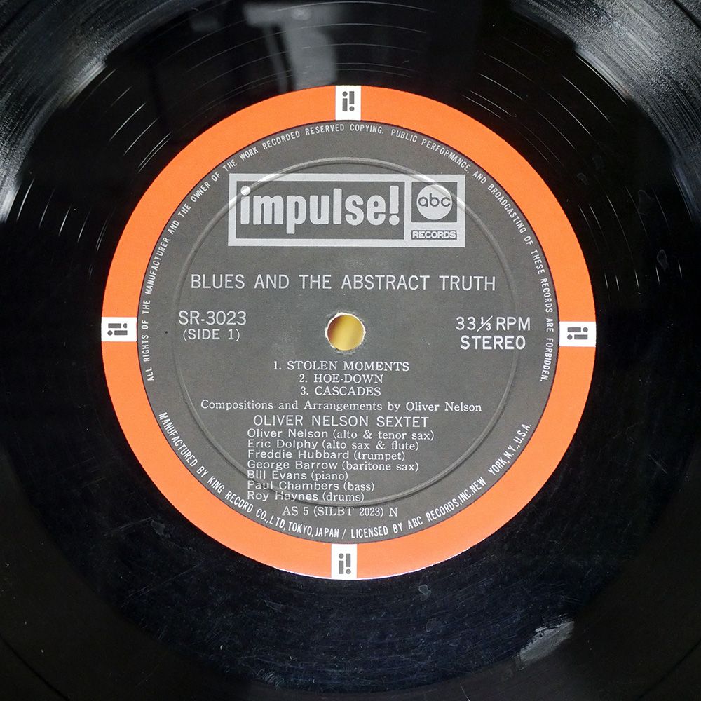 国内盤 ビルエヴァンス/ブルースの真実/IMPULSE SR3023 LP
