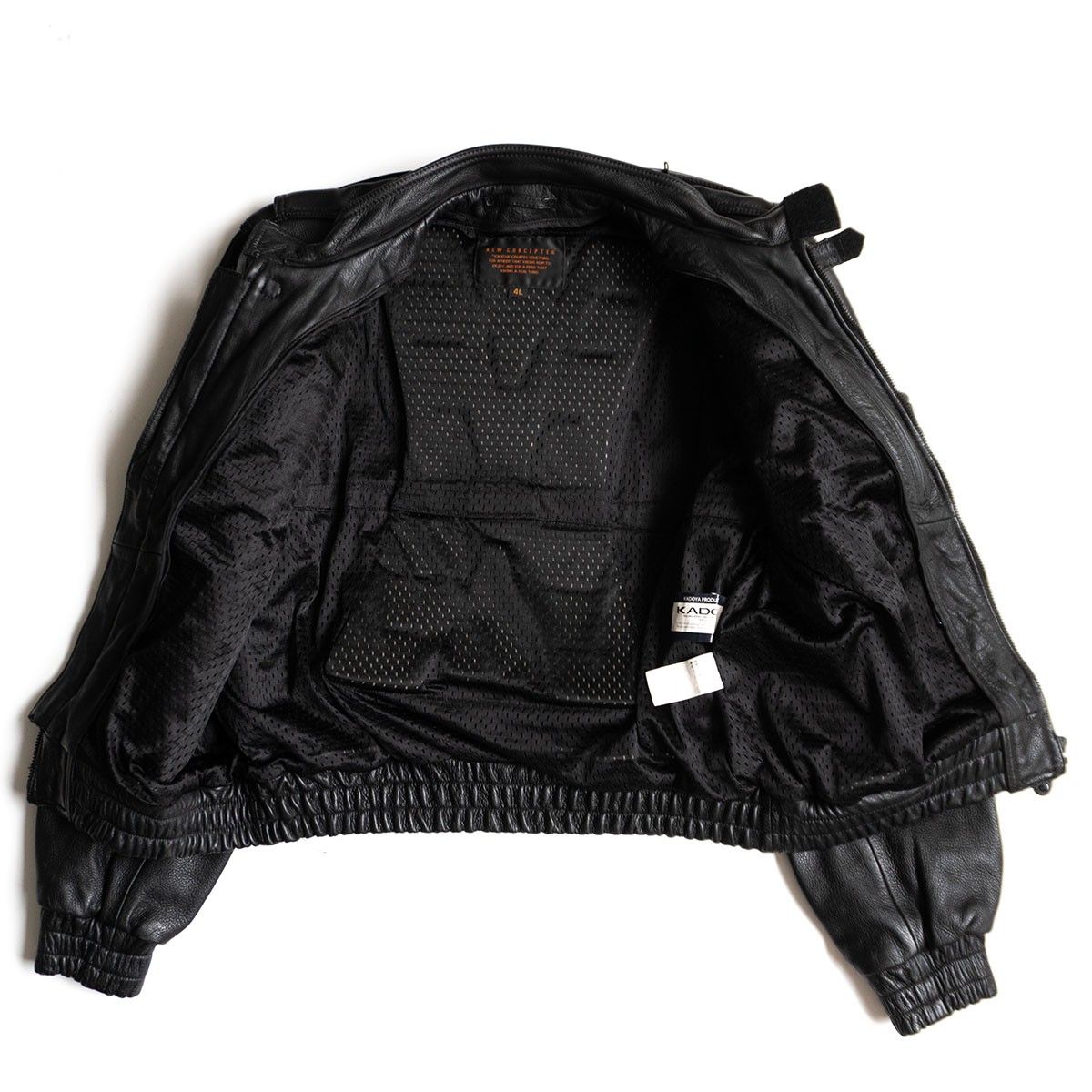 希少 KADOYA レザージャケット ニューコンセプター ブラック L 希少✨ カドヤ KADOYA ニューコンセプター レザージャケット L