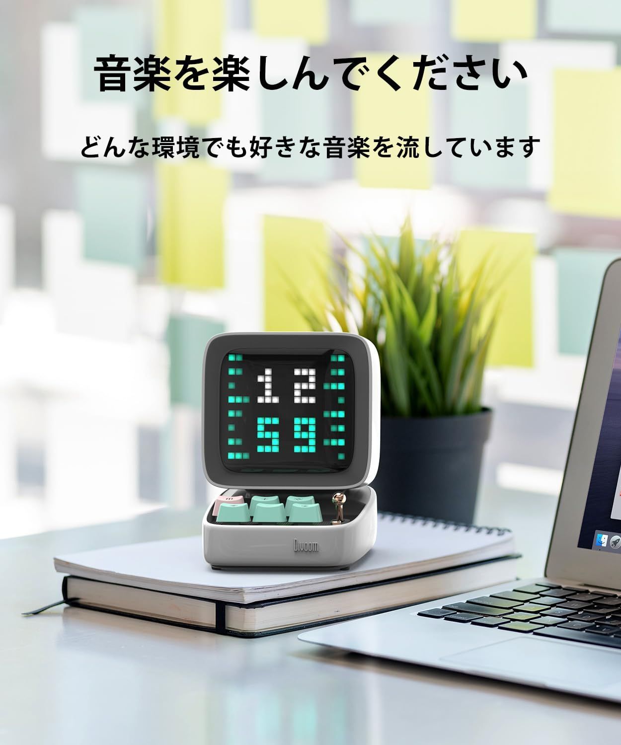 Divoom Ditoo-ProポータブルBluetoothスピーカー3.55インチLEDスクリーンピクセルディスプレイ