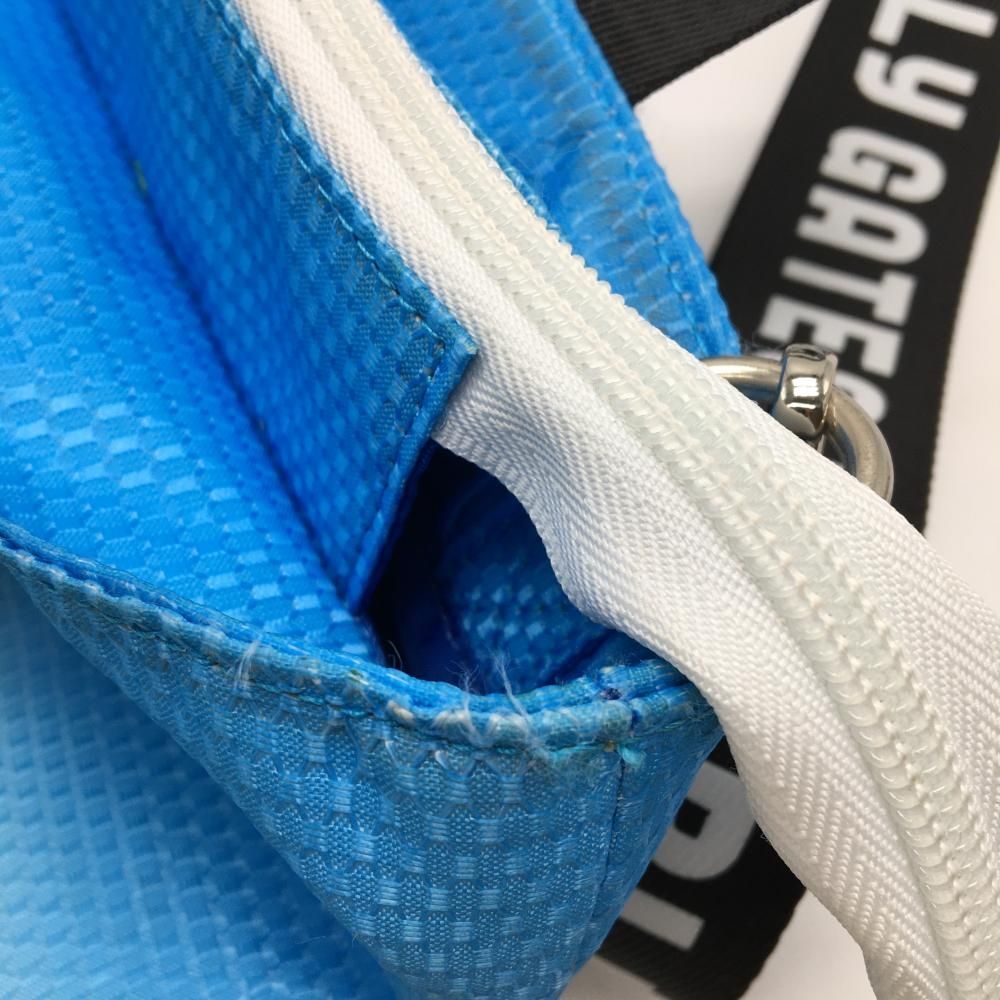 美品】パーリーゲイツ 2WAYカートバッグ ライトブルー×グリーン ゴルフ