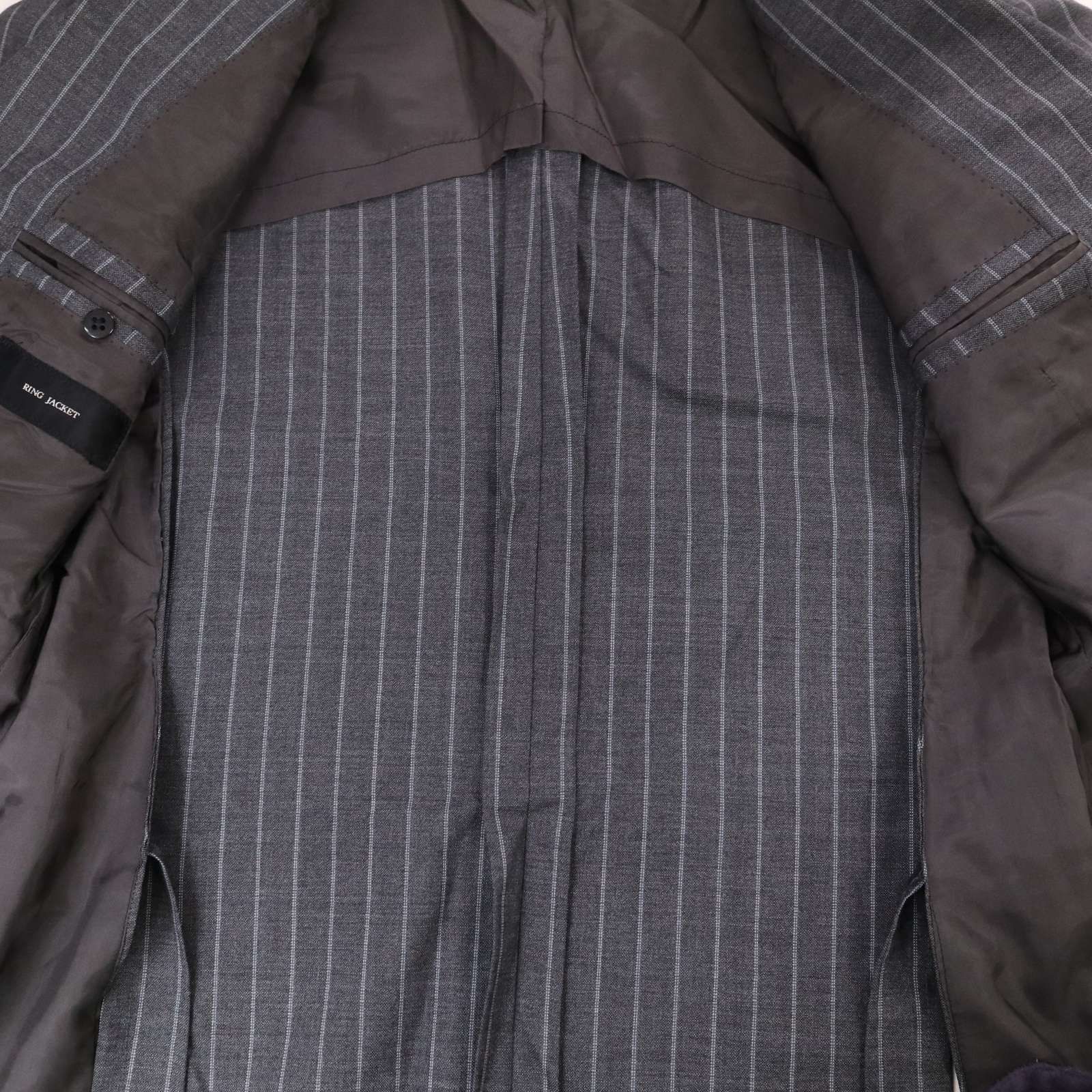 RING JACKET リングヂャケット 春夏 背抜き☆ ストライプ テーラード