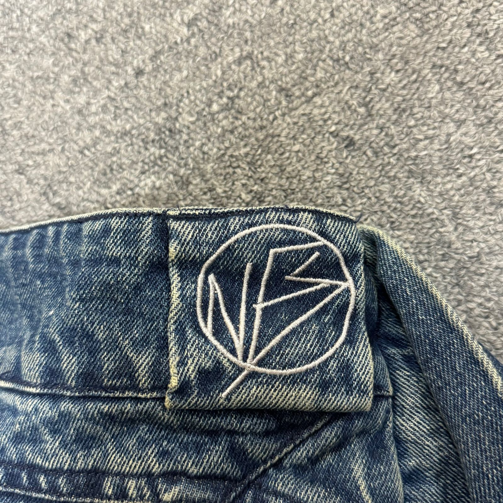 定価118000円 NO/FAITH STUDIOS USED DENIM SLEEVES SHORT ユーズド