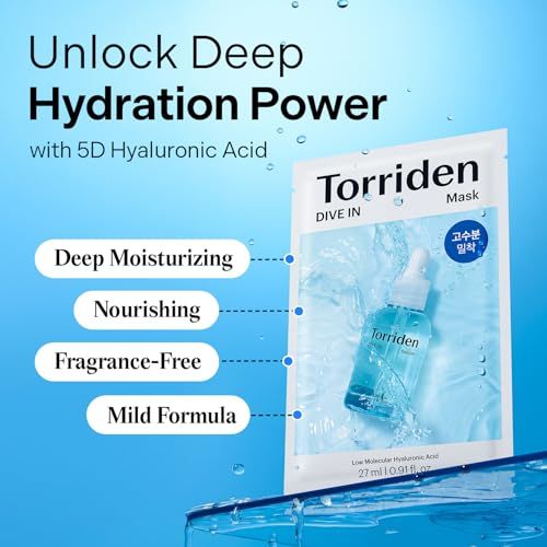 【24時間限定価格】Torriden DIVE IN Mask Torriden Dive In Mask Sheet (10pcs) | T&T Supermarket US