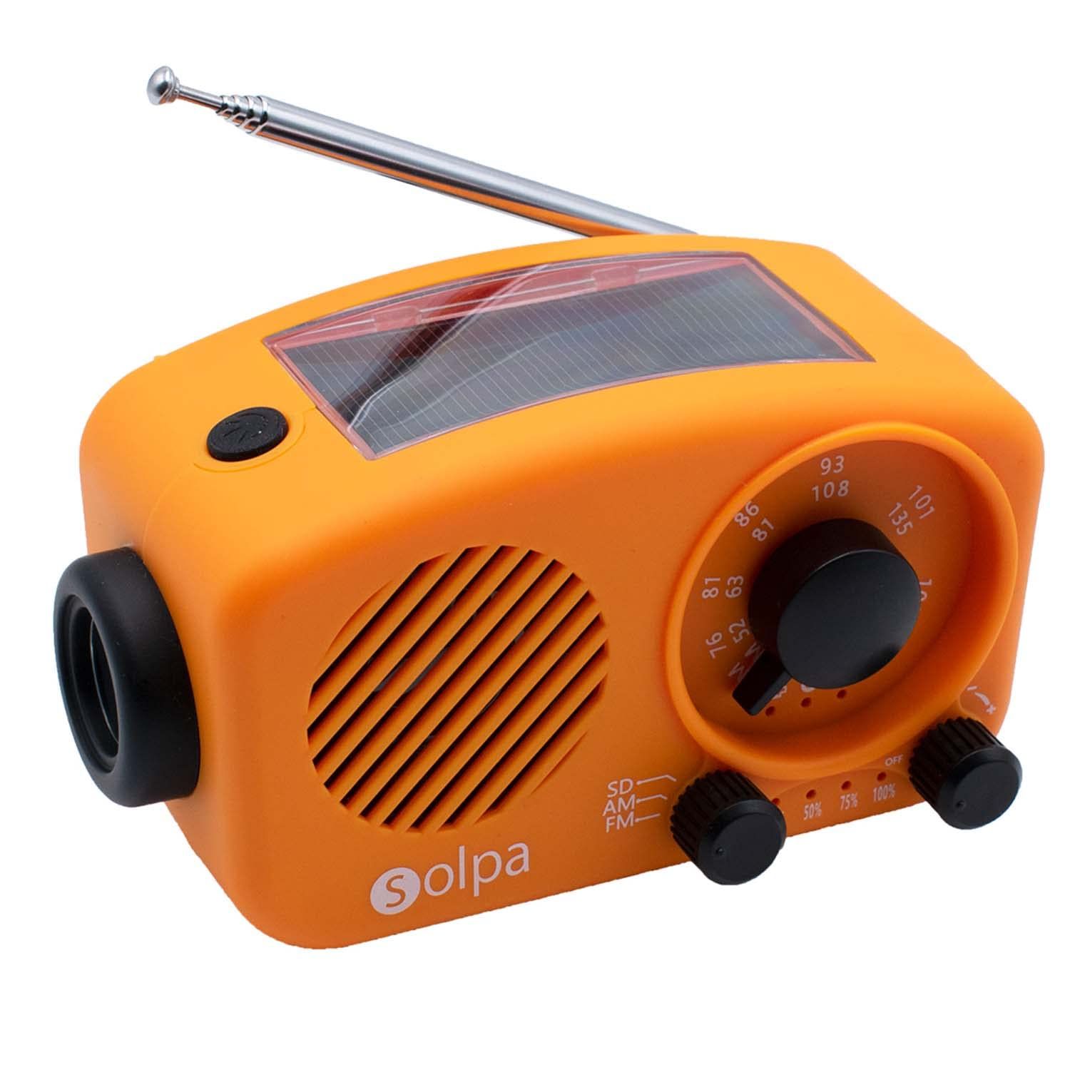 クマザキエイム 手回し ソーラー蓄電ラジオ チャージオ ミニ 1個 69-3088-16