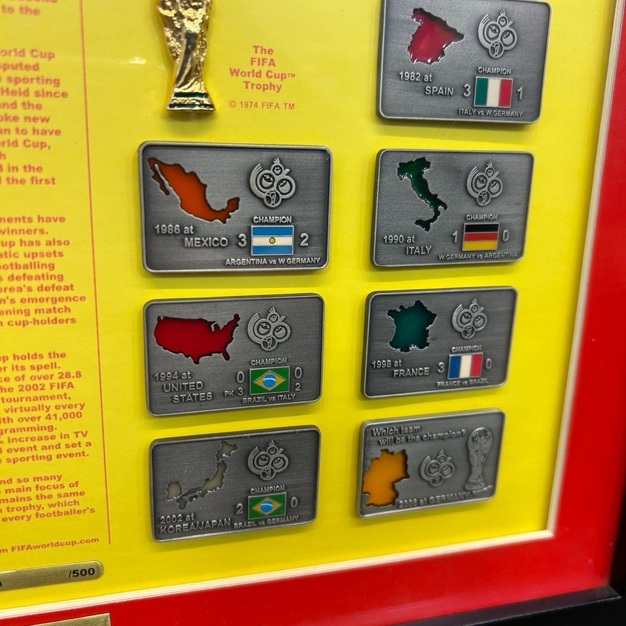 激レア‼️FIFA ドイツワールドカップ 記念　限定ピンバッジ・ピンズ セット レア！ 500個限定 FIFA ドイツ 2006 ワールドカップ ピンバッチ