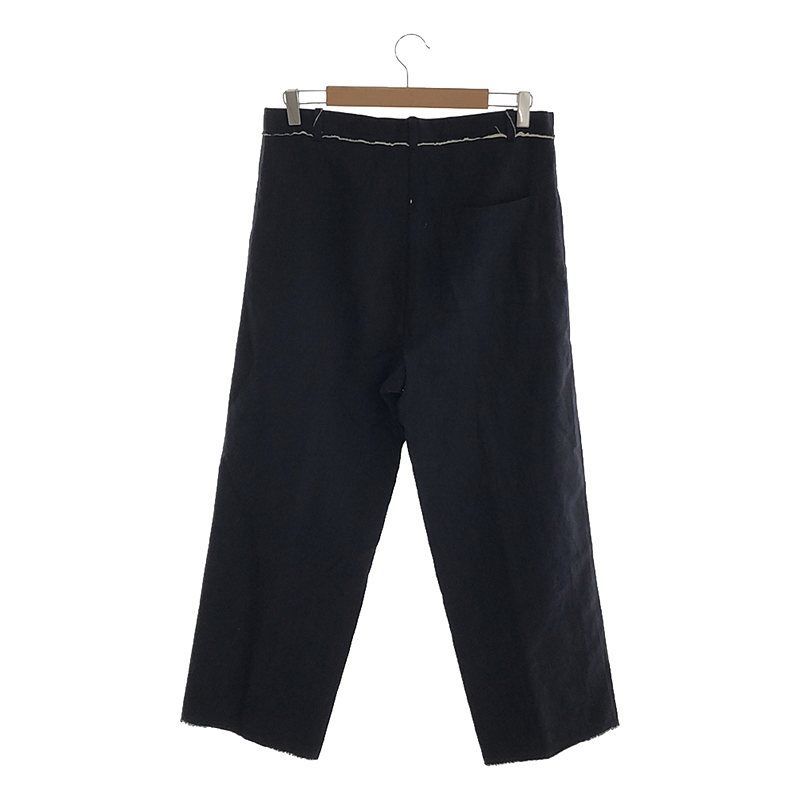 【美品】  ISABELLA STEFANELLI / イザベラステファネリ | Diane Arbus / linen リネントラウザーズ パンツ | S | ocean | メンズ ISABELLA STEFANELLI / イザベラステファネリ | Diane Arbus / linen