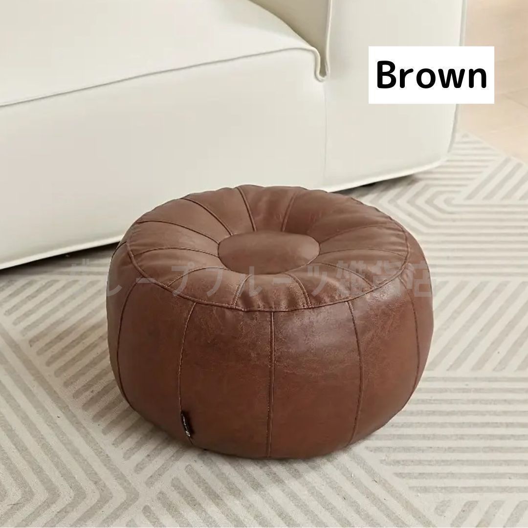 オットマン×ブラウン》プフ モロッコ エスニック 雑貨 茶色 ソファ