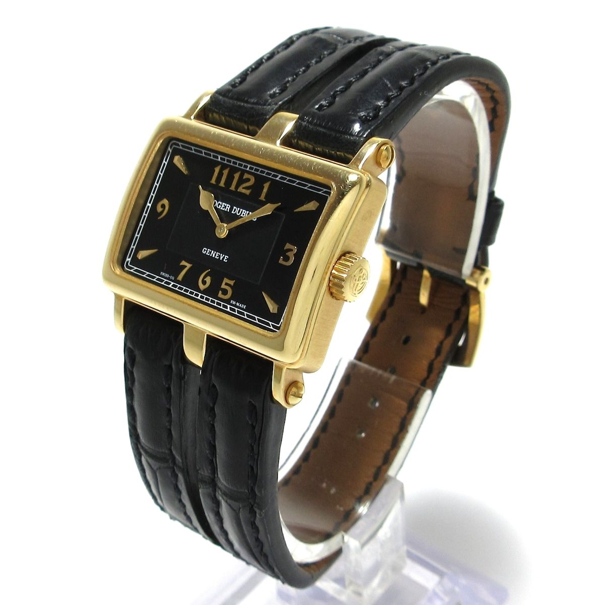 ROGER DUBUIS(ロジェデュブイ) 腕時計 トゥーマッチ レディース K18PG/革ベルト/世界限定28本 黒