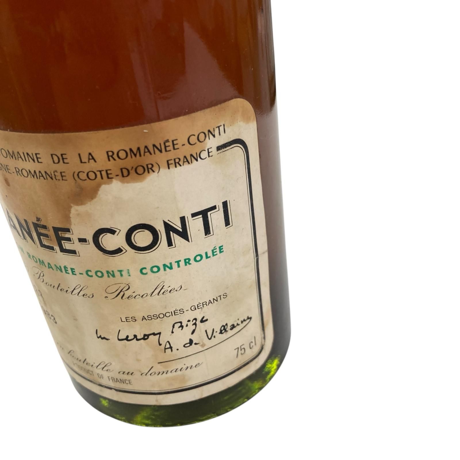 ROMANÉE-CONTI 1983 空瓶 ROMANÉE-CONTI 1983 空瓶