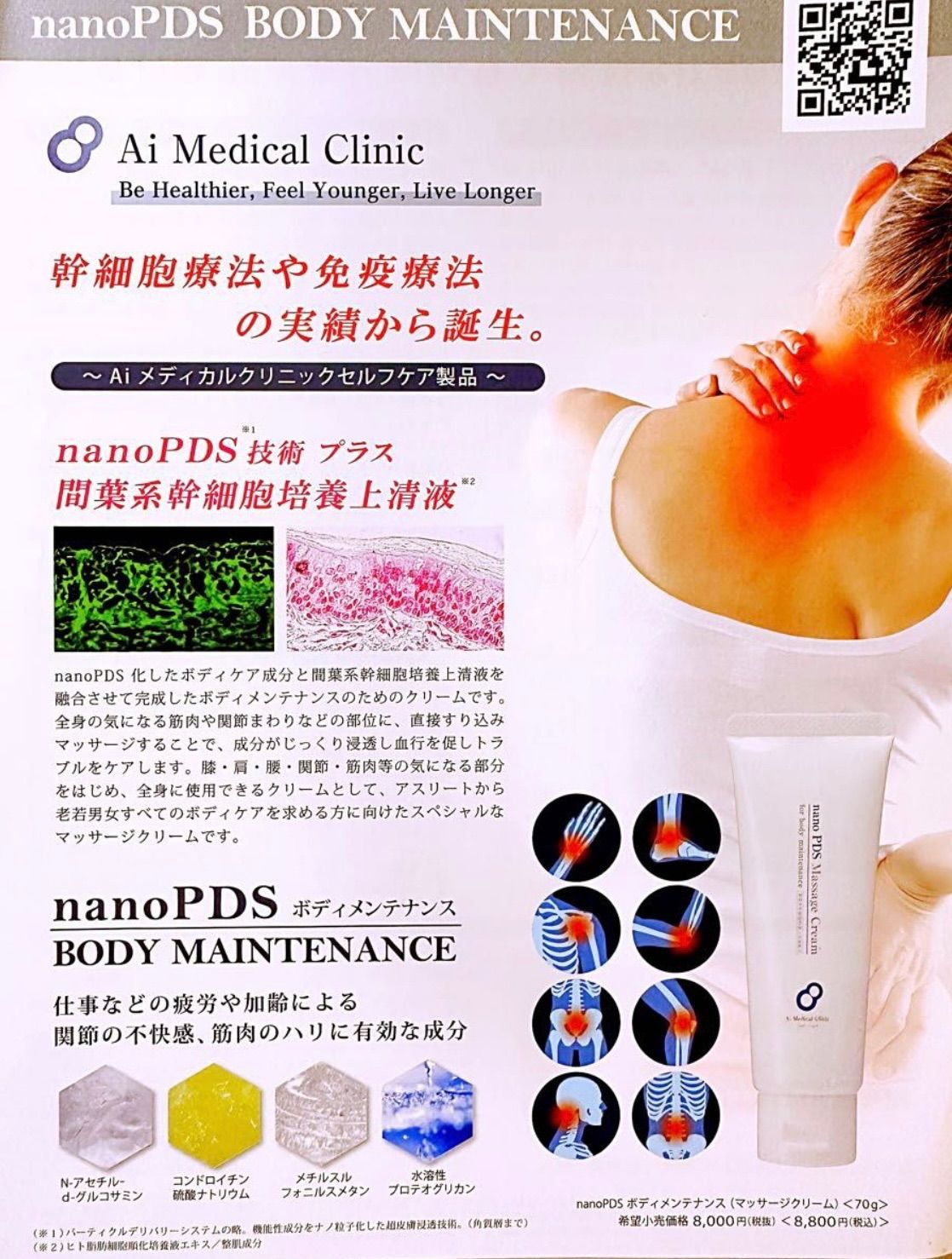 nano PDSボディメンテナンス　 マッサージクリーム　2本セット