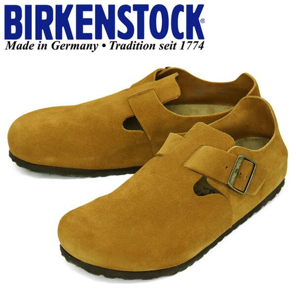 BIRKENSTOCK (ビルケンシュトック) 1023519 LONDON ロンドン スエードレザーシューズ MINK レギュラー幅 BI227 レギュラー幅 39-約25.0cm