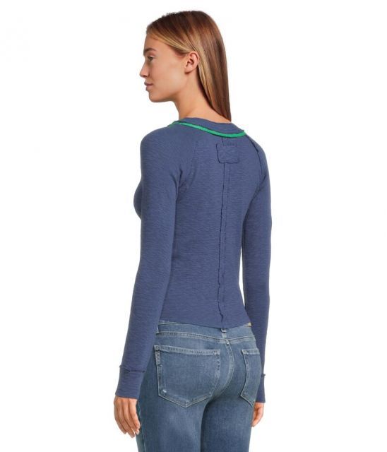 フリーピープル Free People Tipton Cardi レディース シャツ トップス Indigo Combo Free People Women's Tipton Cardi, Indigo Combo at Amazon