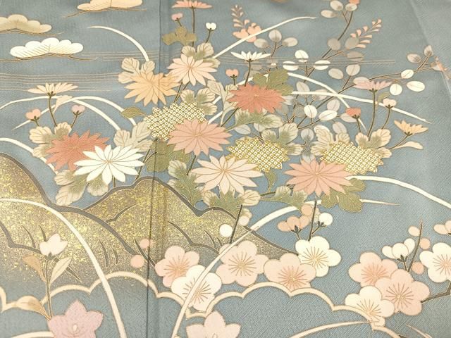 平和屋着物□訪問着 草花文 金彩 正絹 逸品 未使用 AAAY1145ph - メルカリ 