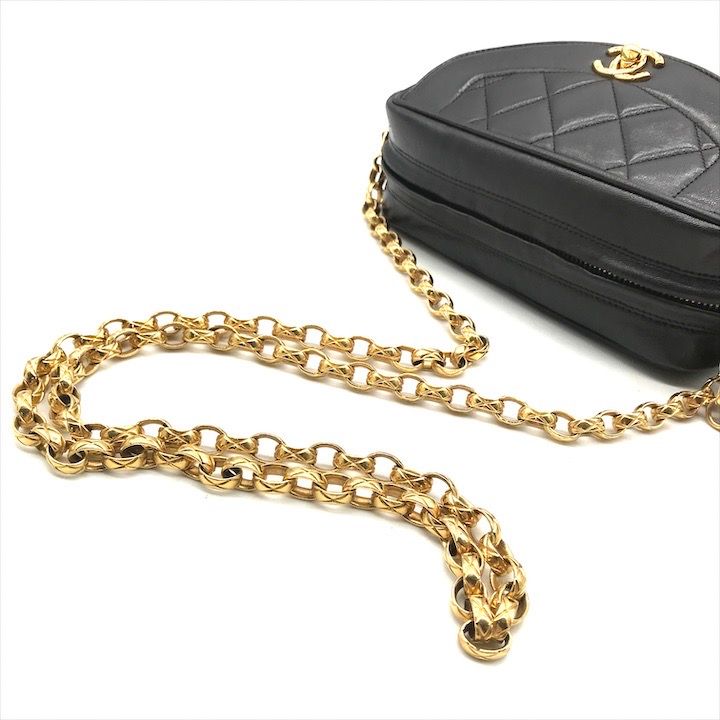 美品 CHANEL シャネル ココマーク ダイアナ マトラッセ ターンロック