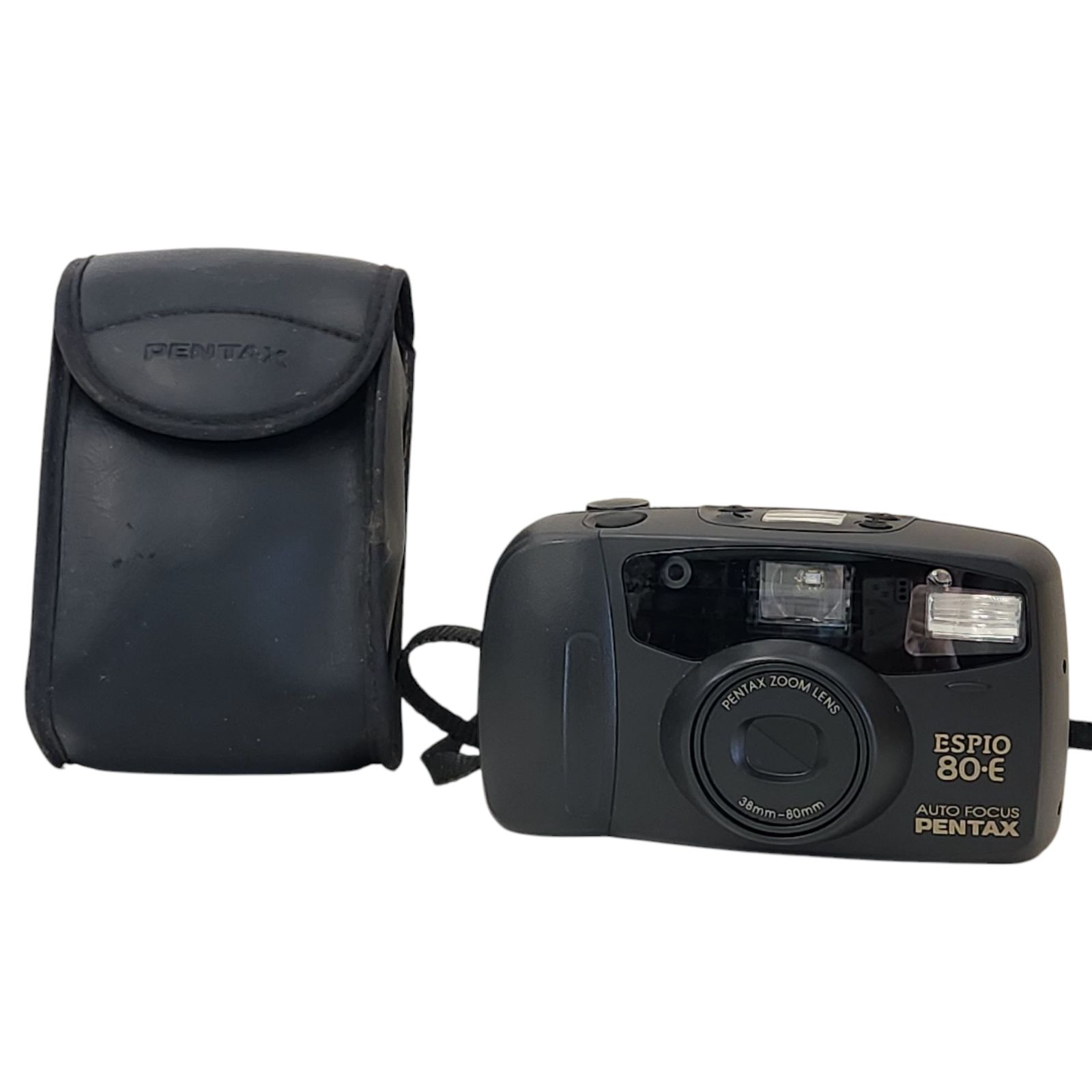 『3年保証』 ESPIO PENTAX 80-E ケース付き 38㎜-80㎜ フィルムカメラ フィルムカメラ