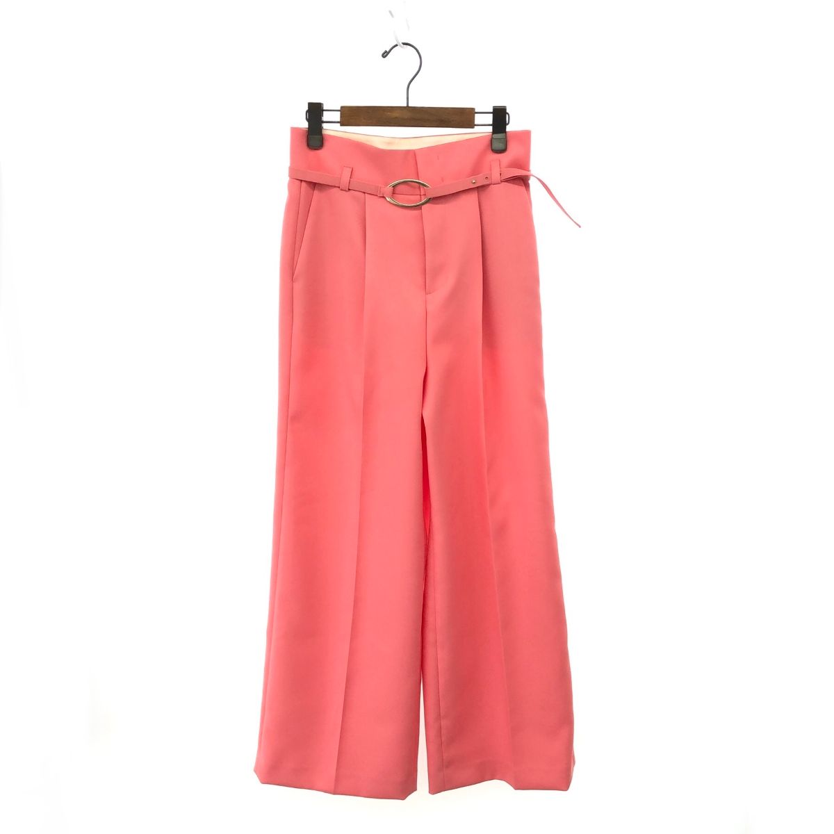 未使用品 ANAYI アナイ 24SS ブライトツイルタックワイドパンツ サイズ  