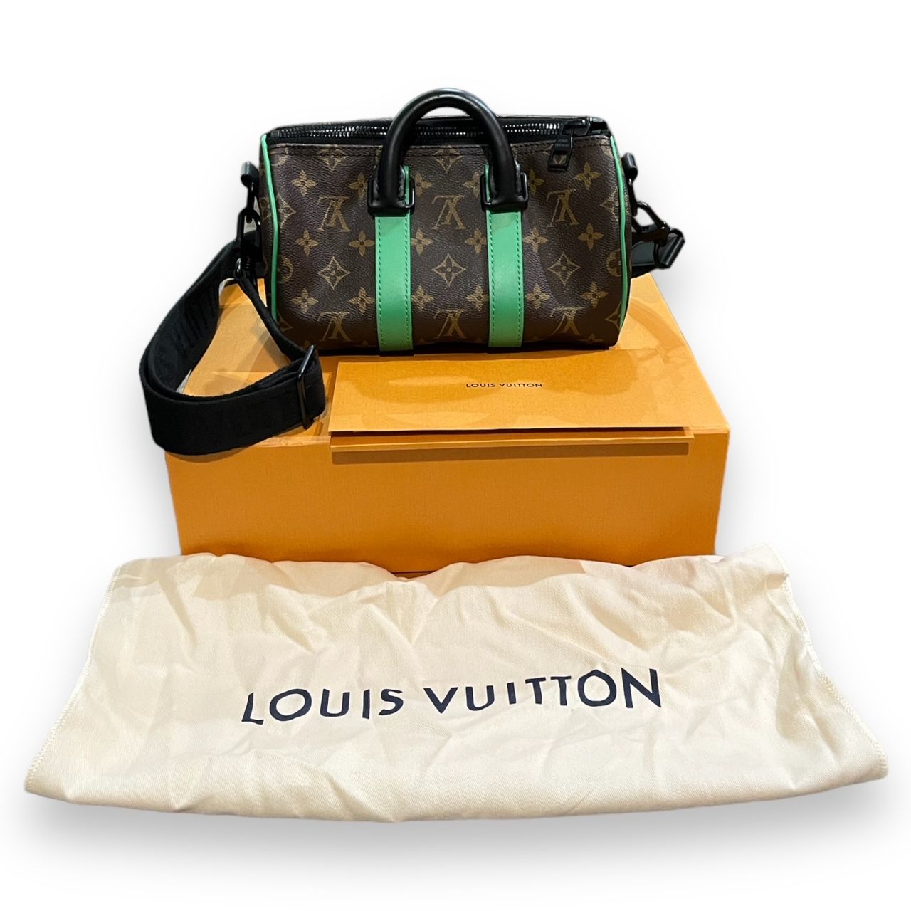 新品 納品書原本付属 louis vuitton ルイヴィトン グリーン ニット ...