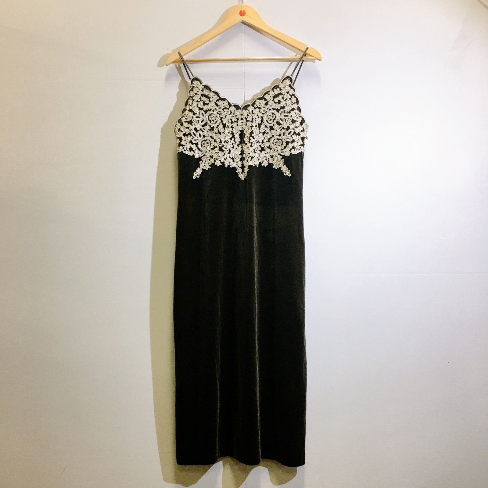 coco deal ココディール キャミソール ロング ワンピース ベロア 花柄  