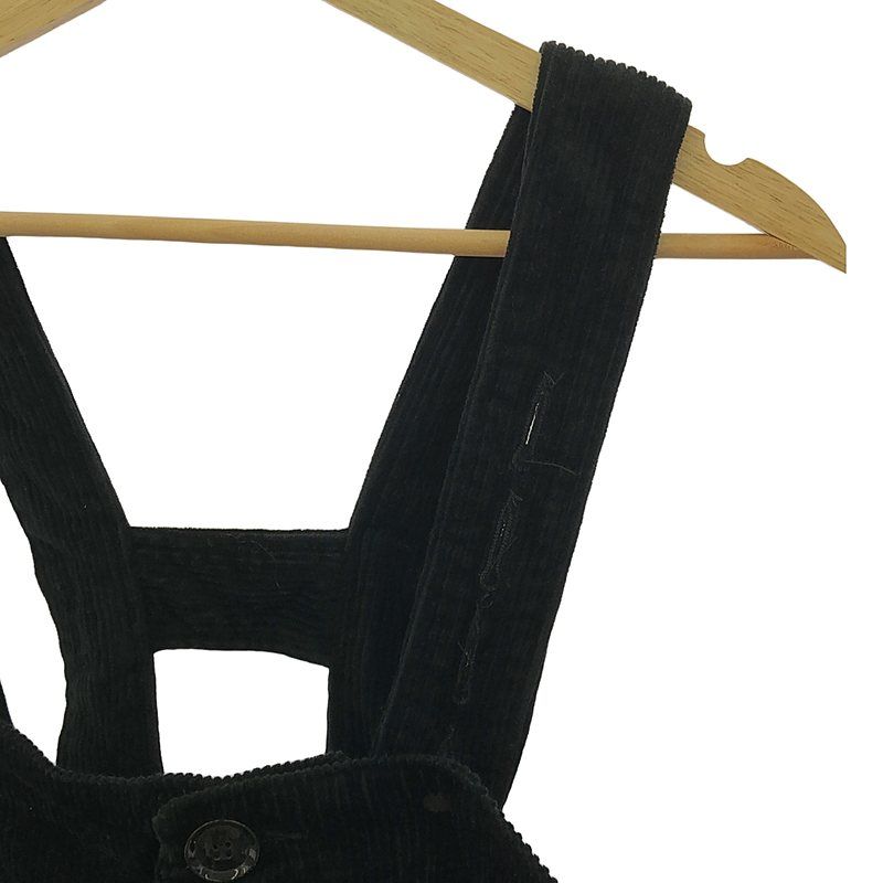 【新品】  Engineered Garments / エンジニアドガーメンツ | Waders Cotton 8W Corduroy コーデュロイ オーバーオール | XXS | ブラック | メンズ 新品】 Engineered Garments / エンジニアドガーメンツ | Waders