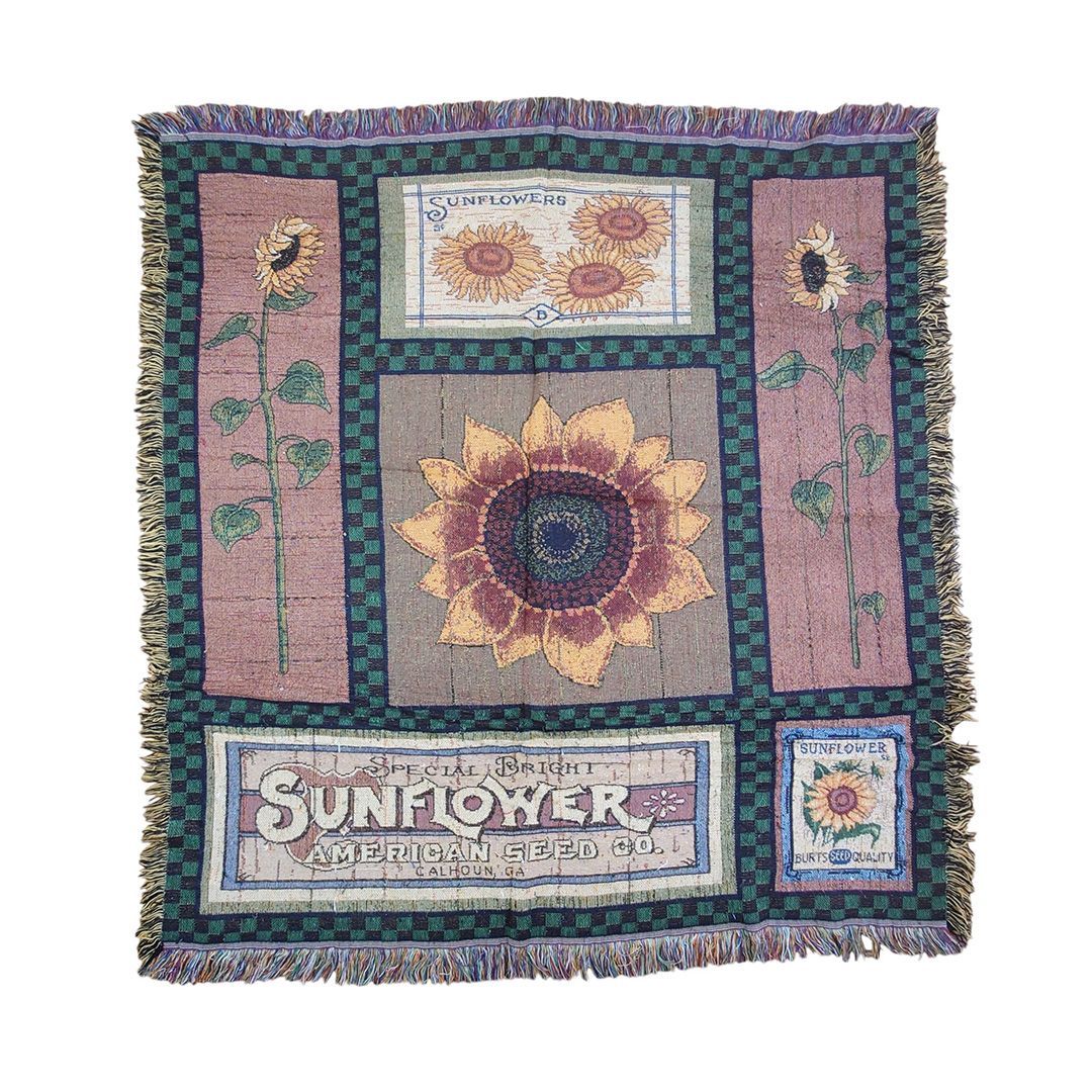 ヴィンテージラグ ペルシャ絨毯 ウール (150×68cm)茶・赤・黒・紺