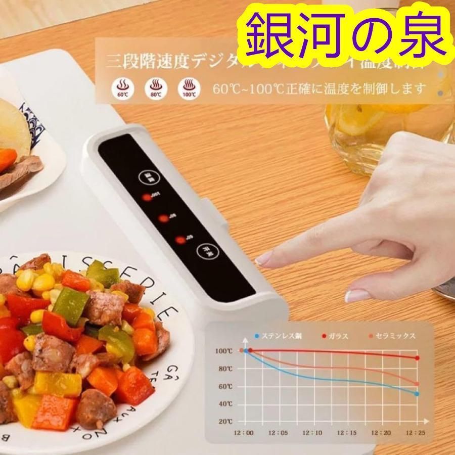 最大698円クーポン!】【60~100°C対応】 電熱ランチョンマット 保温マット ヒーターパッド 食品保温プレート 電気保温トレイ 卓上電熱マット  フードウォーマー せこい ホットプレート 温度調節可 食事を温める 保温 家庭 居酒屋用 焼き鳥屋用 3Hタイマー 調理家電 卓上 ...