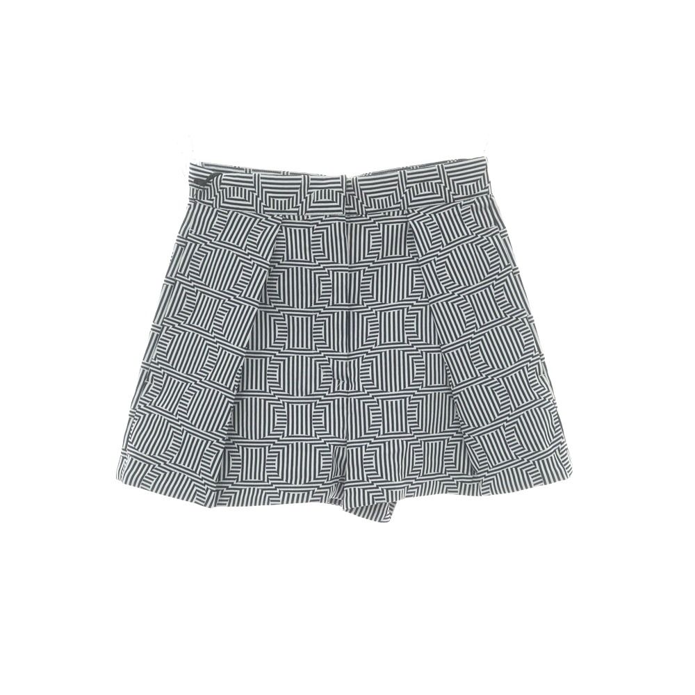ピーティートリノ PT TORINO VIVIAN ストレッチ コットンナイロン ショートパンツ ネイビーxホワイト サイズ38 レディース