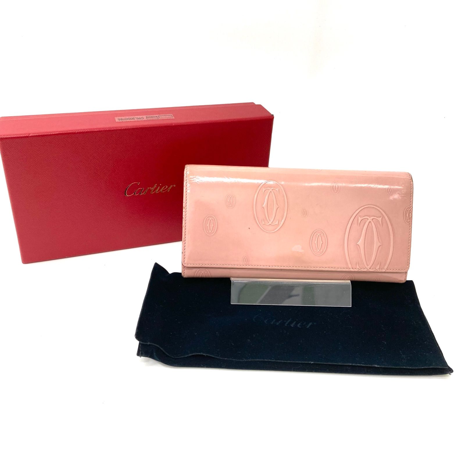 最終値下げ！【Cartier】カルティエ ハッピーバースデー 長財布 ピンク 