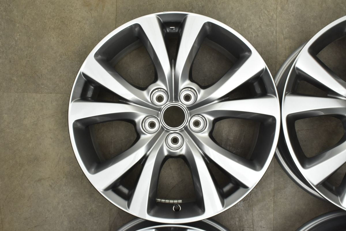 新ブランドも続々入荷中。 新車外し品 マツダ CX-30 純正 18in 7J 45 PCD114.3 4本セット MX-30 CX-30 アクセラ MAZDA3 流用 ノーマル戻し スタッドレス用に 社会