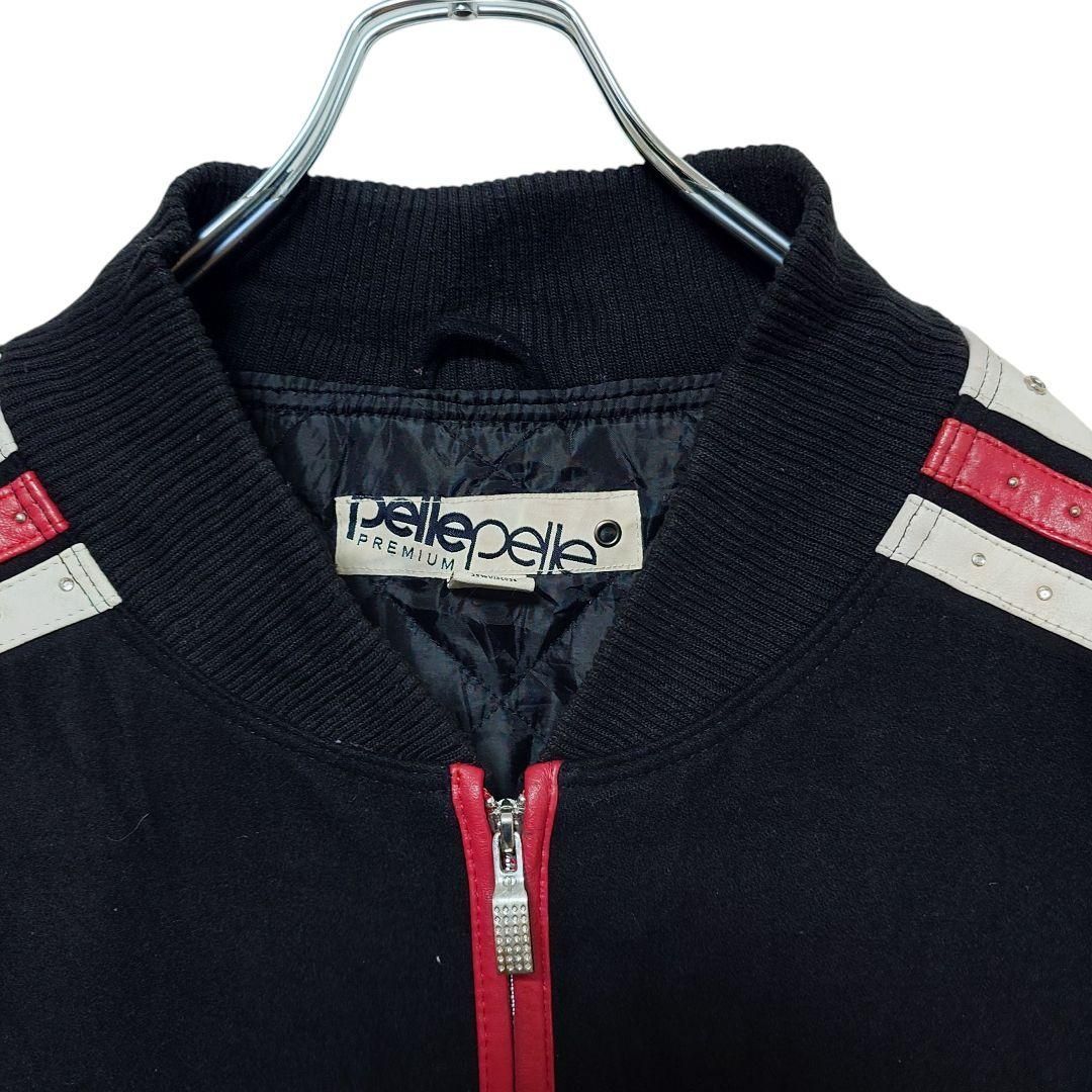 【pellepelle】裏地キルティング ウール レザージャケット A-3928 pellepelle】裏地キルティング ウール レザージャケット A-3928 - メルカリ