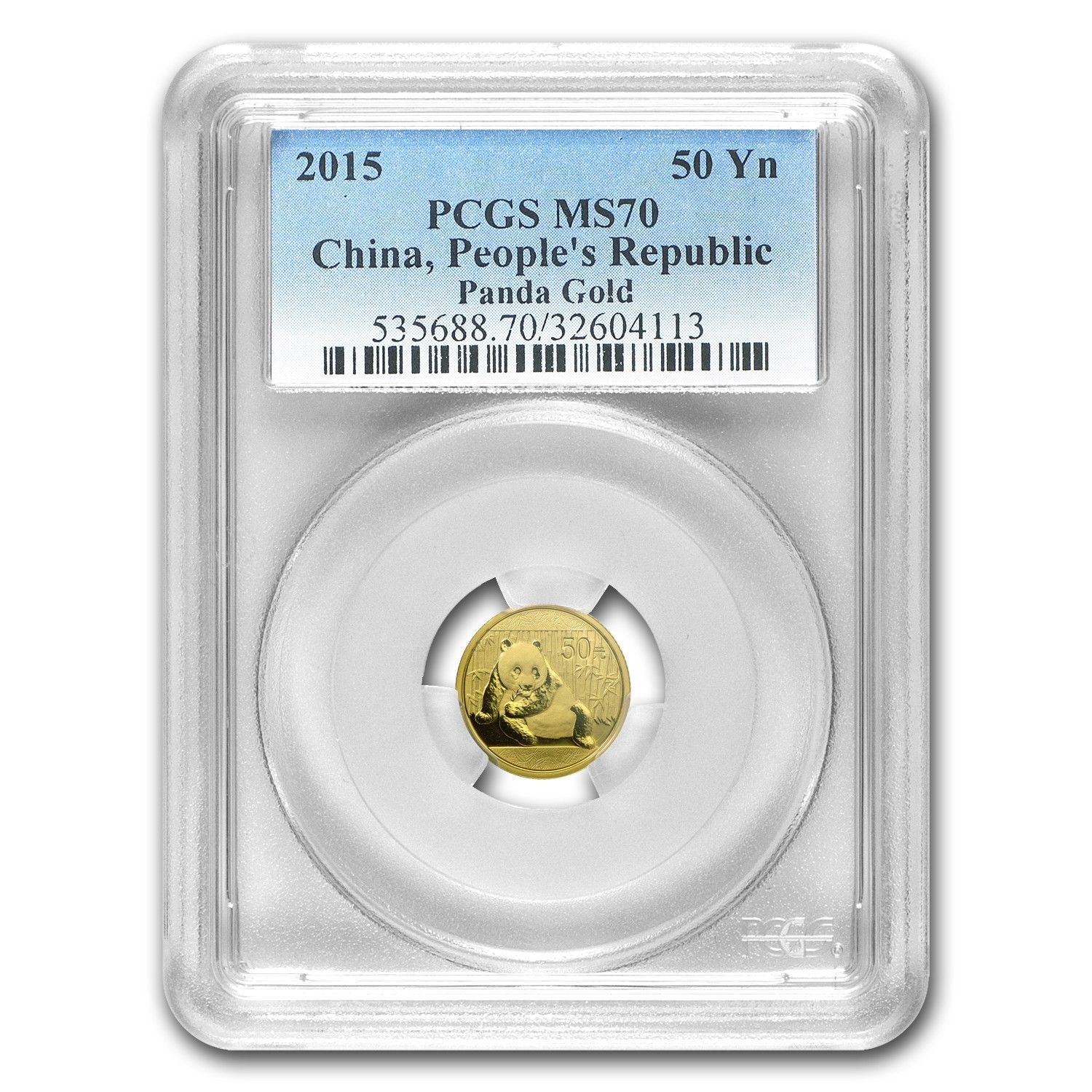2015 China 1|10 oz G Panda MS-70 PCGS