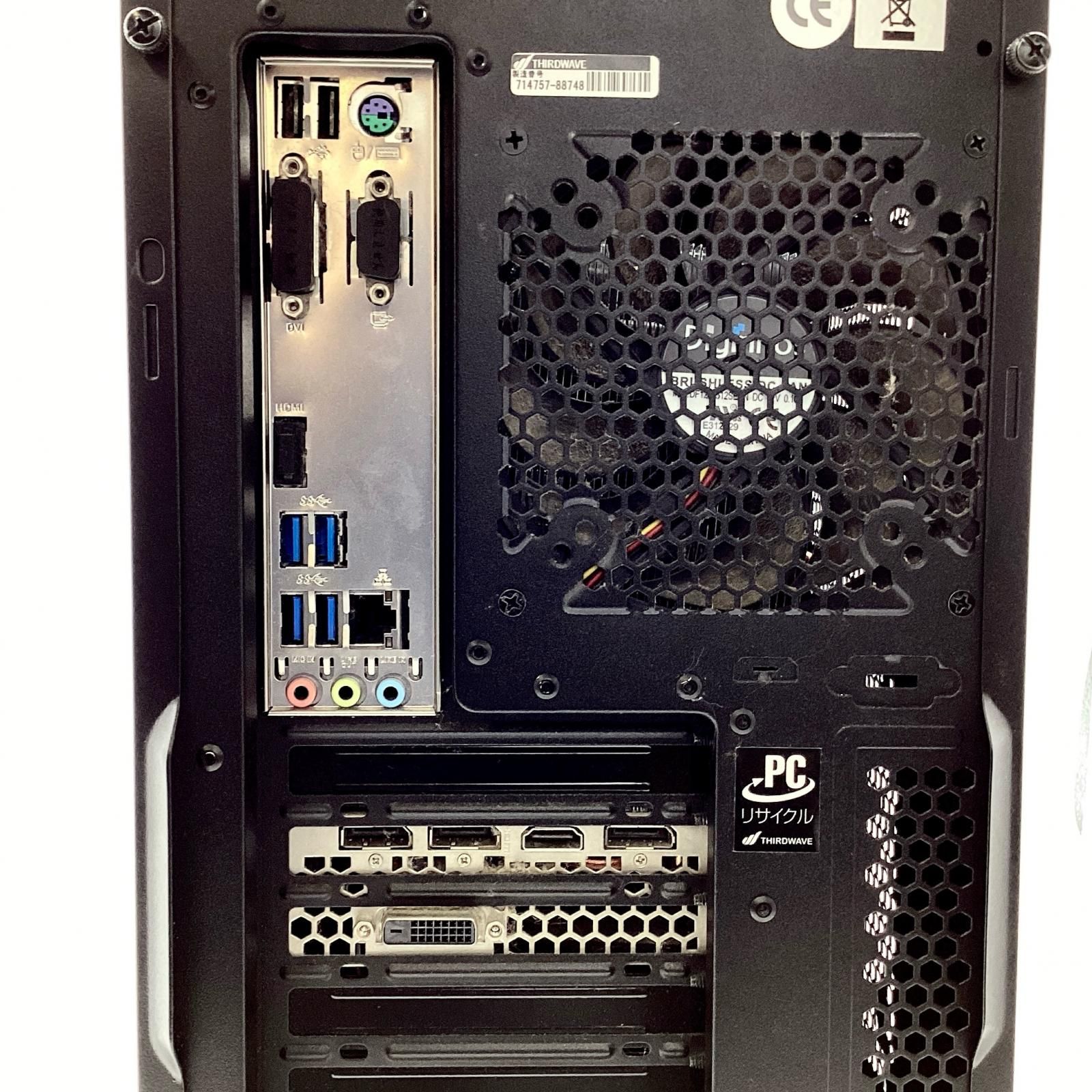 ミニPC GALLERIA XF PC i7-9700KF 16GB 512GB SSD ドスパラ GALLERIA XF Core i7 9700/RTX2070 Super/メモリ16GB