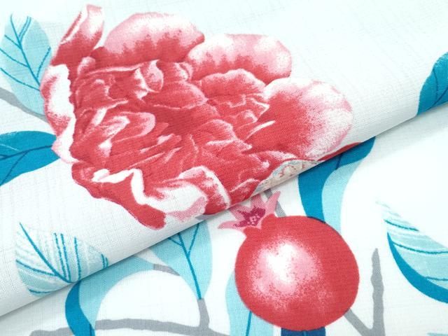 柳鼠色地 洗える着物