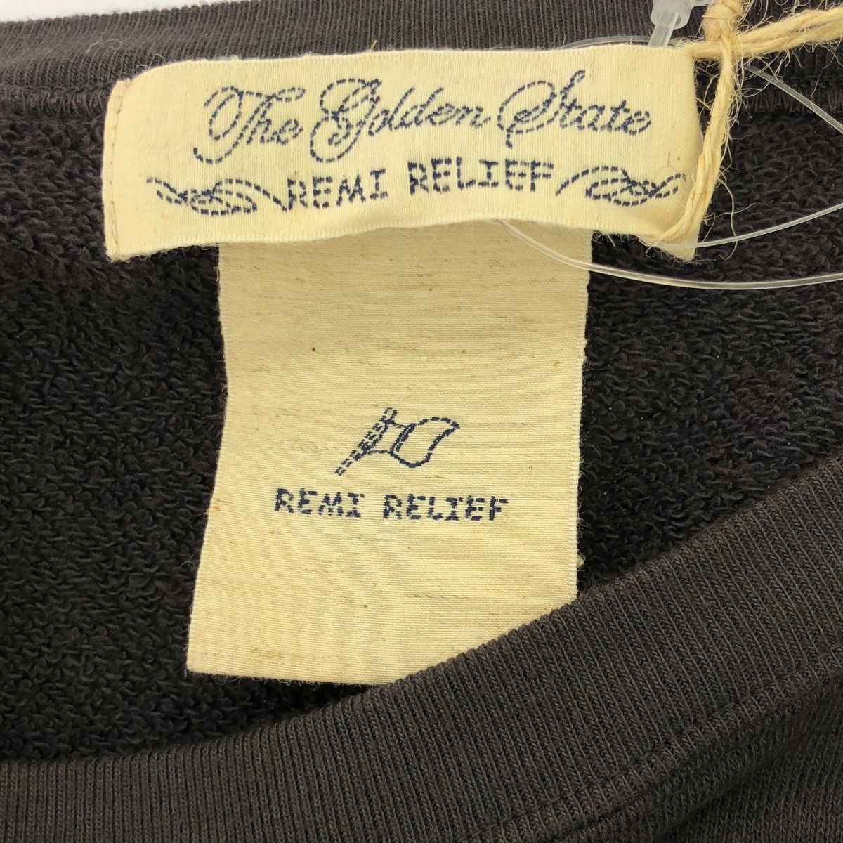REMI RELIEF レミレリーフ 20SS L'Appartement 別注 T/C ウラケSweat プルオーバースウェットトレーナー 20070560005310 チャコール F ITKPJY9944WP REMI RELIEF レミレリーフ 20SS L'Appartement 別注 T/C ウラケ
