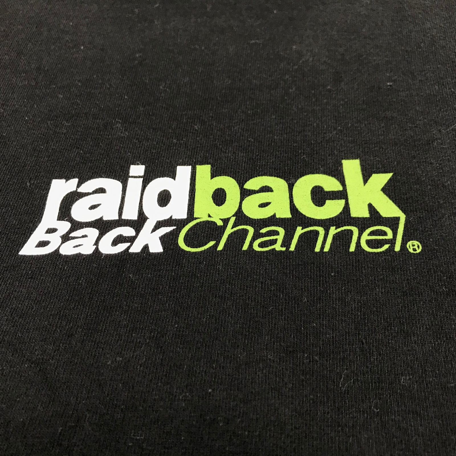 BACK CHANNEL バック チャンネル RAIDBACK FABRIC TEE WHITE レイド 