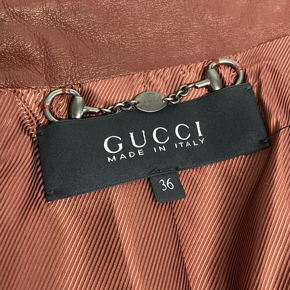 GUCCI(グッチ) ライダースジャケット サイズ36 S レディース