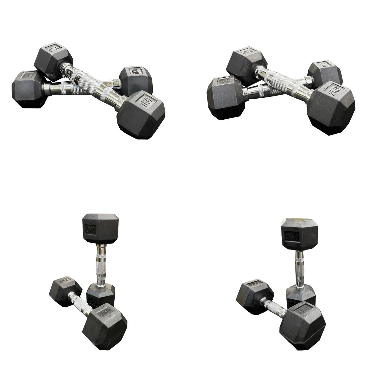 ヘックス ダンベル 1kg～10kg × 2個ずつ 計20個 ＋ 縦型ラック - メルカリ