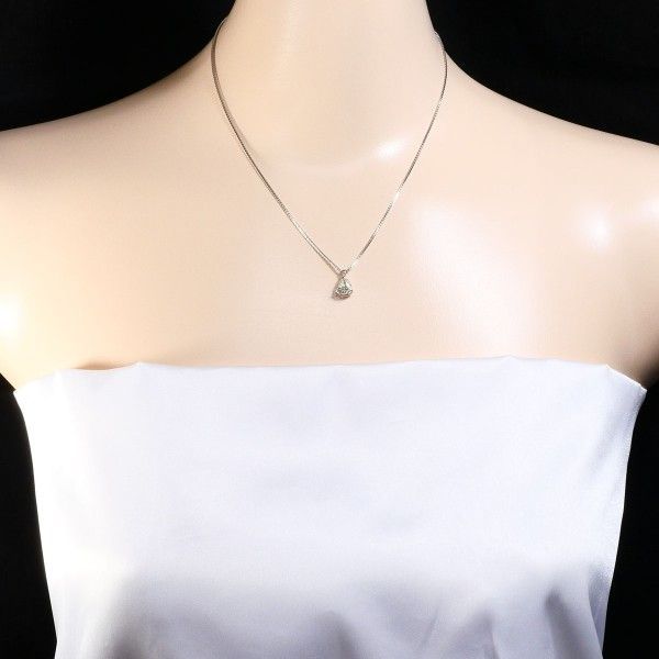 PT850 ネックレス necklace ダイヤ 1.01 鑑定書 総重量約4.8g 約