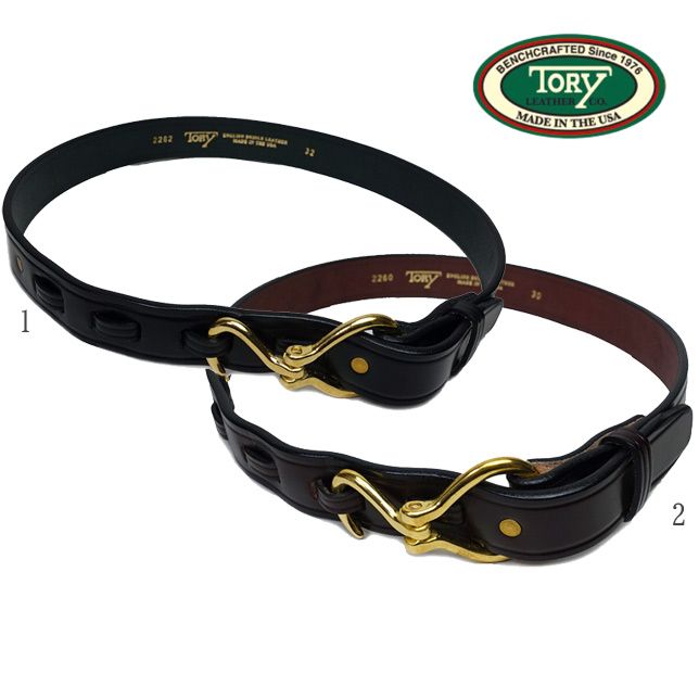 トリーレザー ベルト フックバックル フーフピックベルト 黒 ブラック 茶 ブラウン TORY LEATHER HOOF PICK BELT 2260 2262
